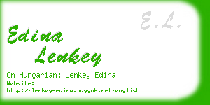 edina lenkey business card